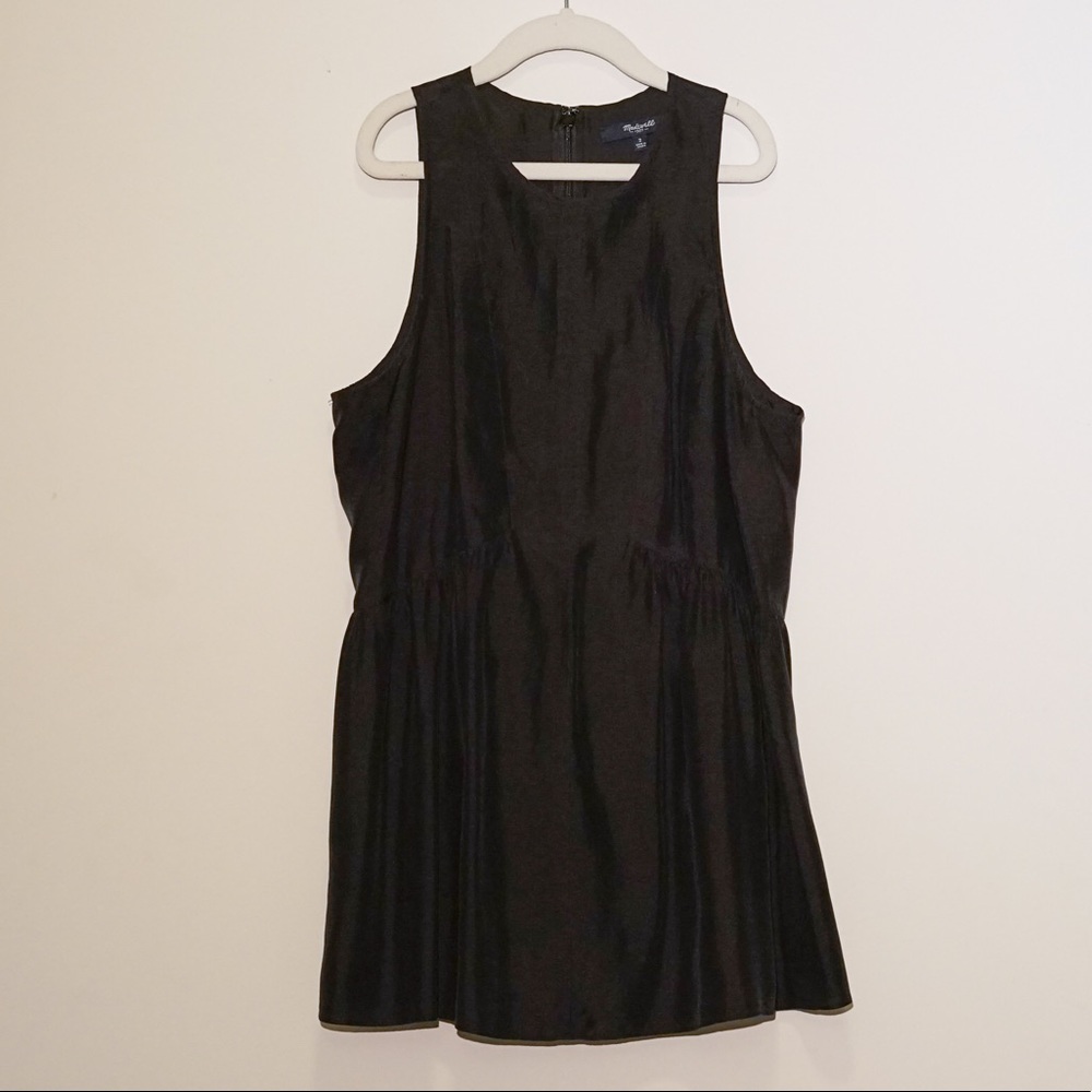 Madewell Silk Peplum Sleeveless Top